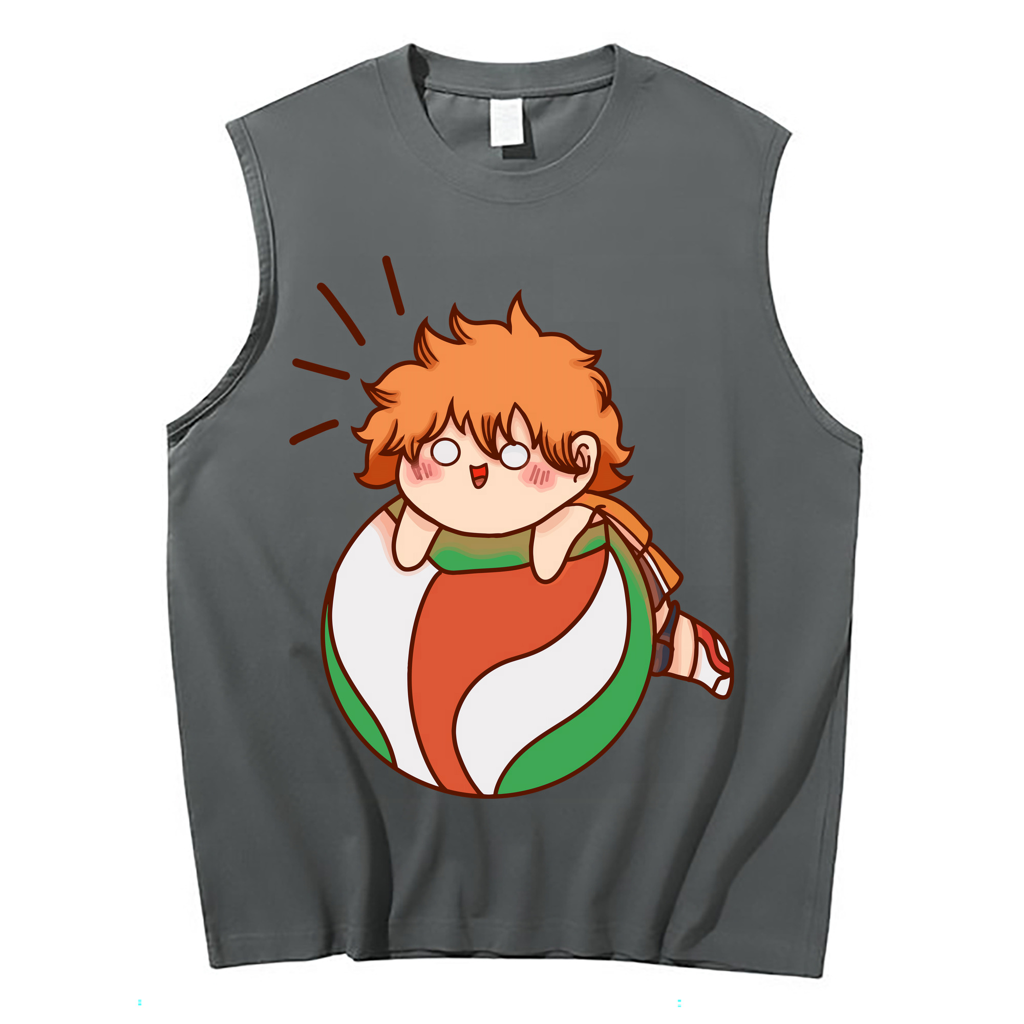 （画像用） ハイキュー!! Haikyu!! コットン100％タンクトップ（フロントプリント）